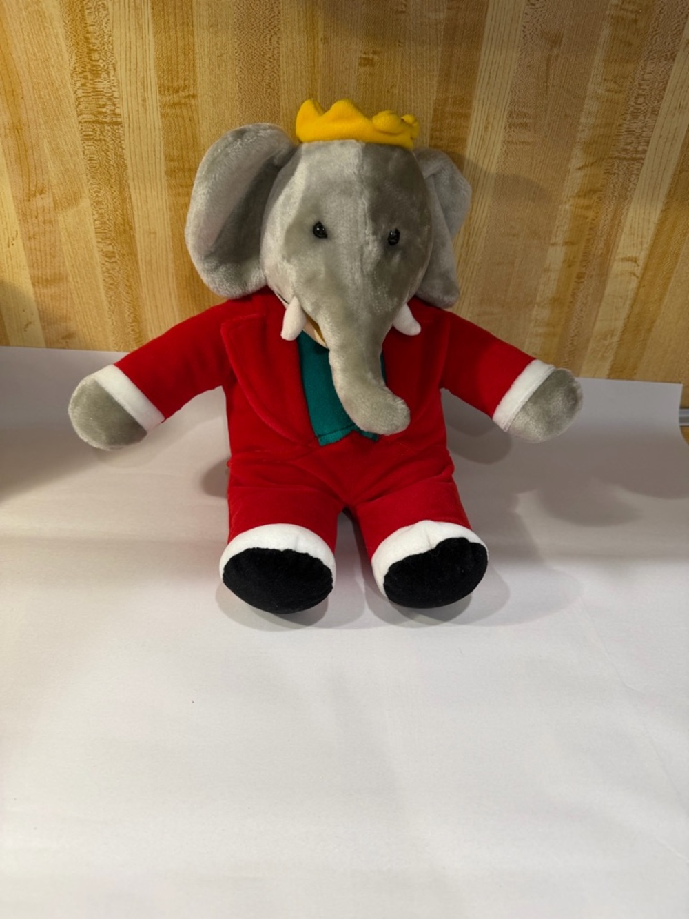 Vintage Gund Babar the Elephant Plush 1988 Macys Stuffed Animal